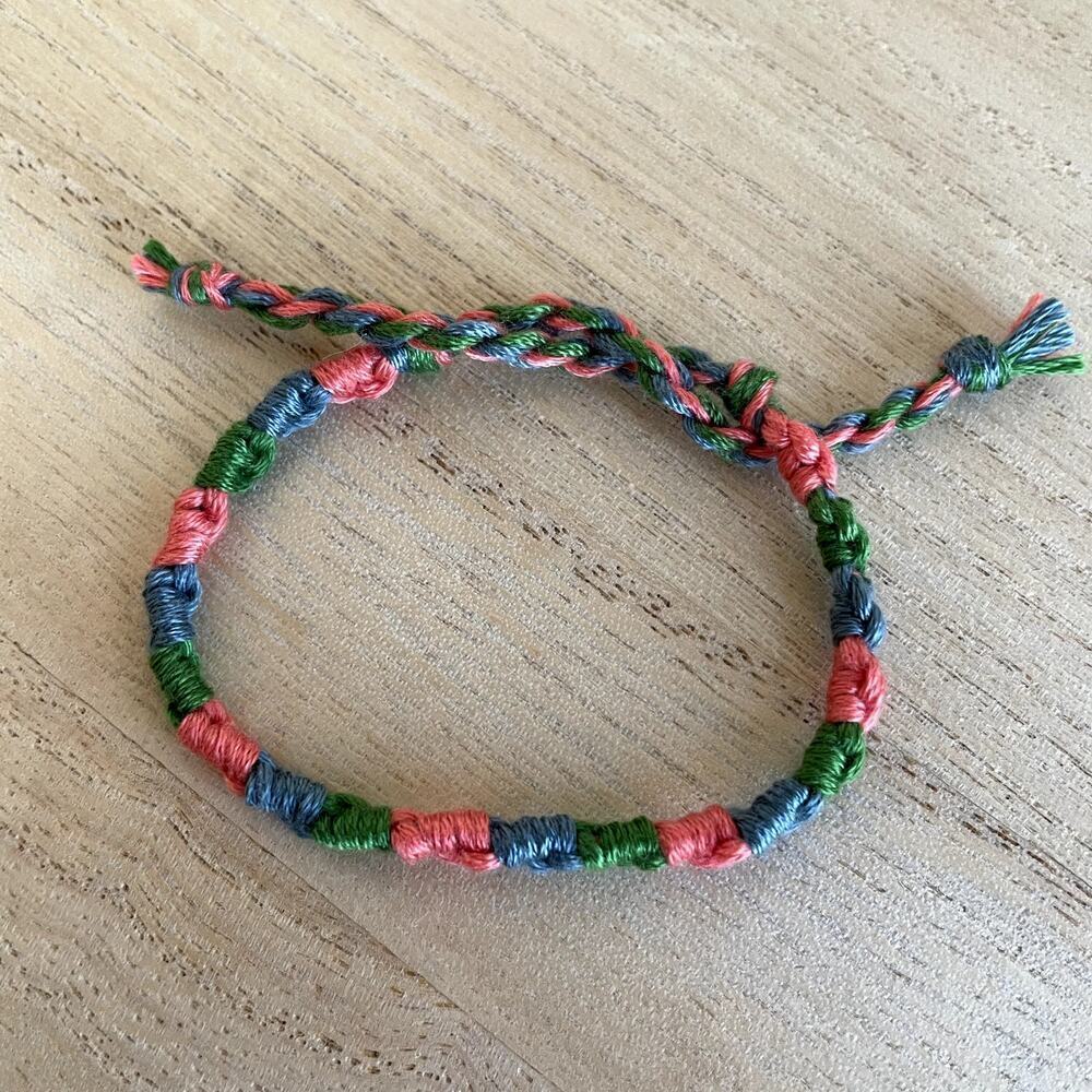 Stormi Bracelet, anklet, trendy, comfortable, tie, embroidery thread, woven, gif